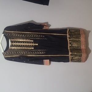 Black & Gold Kameez